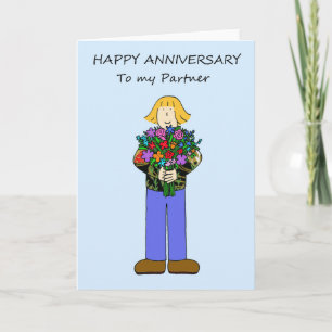 Carte Joyeux anniversaire à un partenaire lesbien