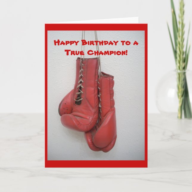 Carte Joyeux anniversaire à un vrai Champion ! (Devant)