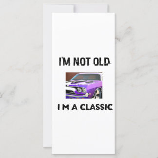 Carte Joyeux anniversaire à une Classique, 50e 60e fête