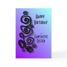 Joyeux anniversaire à une soeur fantastique tourbi