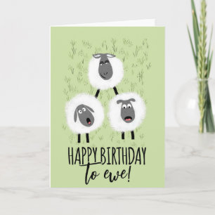 Carte joyeux anniversaire à vous éleveur de brebis