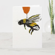 Carte Joyeux Anniversaire Abeille