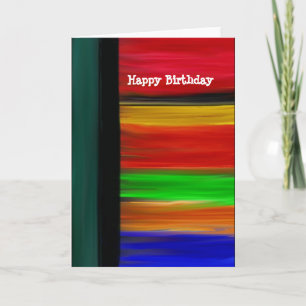 Carte Joyeux anniversaire Abstrait