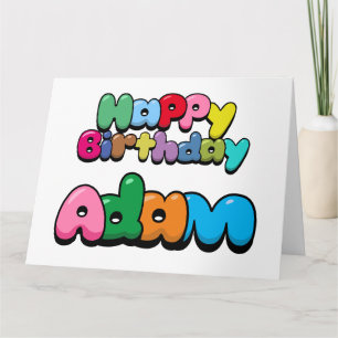Carte Joyeux anniversaire Adam