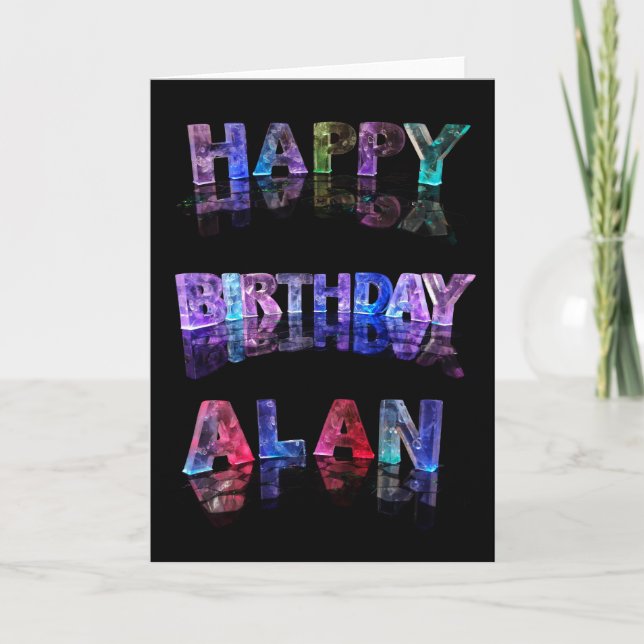 Carte Joyeux anniversaire Alan Card (Devant)