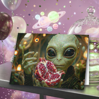 Carte Joyeux Anniversaire | Alien et Grenade Extraordi