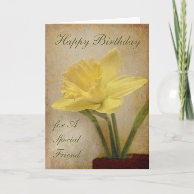 Carte Joyeux anniversaire, Ami Spécial (Devant)