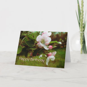 Carte Joyeux anniversaire - Apple Blossum
