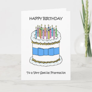 Carte Joyeux Anniversaire au Pharmacien