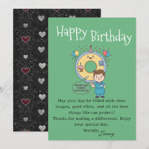 Carte Joyeux anniversaire aux opérateurs de machines de