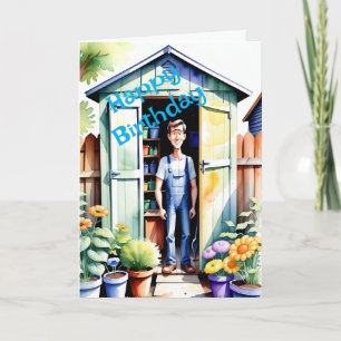Carte Joyeux Anniversaire aux Passionnés de Jardinage