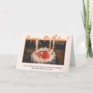 Carte Joyeux anniversaire ! Avec message chrétien