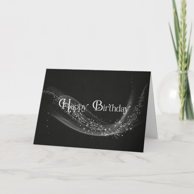 Carte Joyeux anniversaire avec piste légère (Devant)
