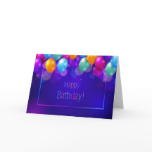 Joyeux anniversaire - Ballons vibrants