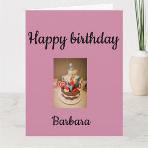 Carte Joyeux anniversaire Barbara