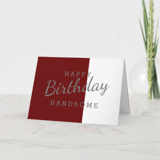 Carte Joyeux Anniversaire Beau Maron & Blanc Anniversair