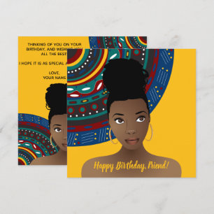 Carte Joyeux anniversaire !   Beauté naturelle, d'inspir