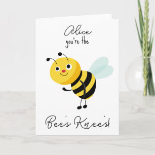 Carte joyeux anniversaire Bee's knee's Card