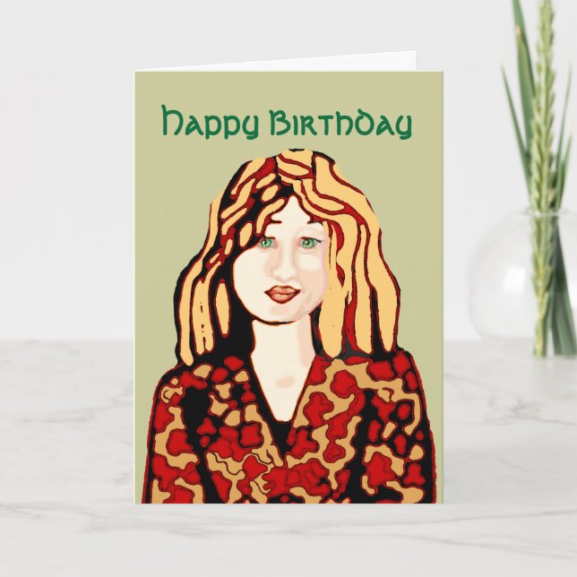 Carte Joyeux anniversaire belle fille (Devant)