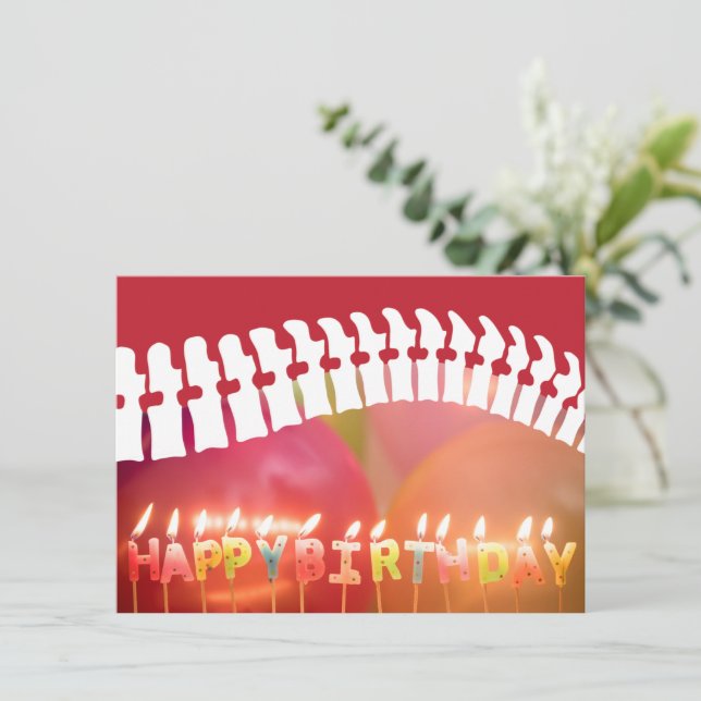 Carte Joyeux Anniversaire Bougies Spine Chiropractic Ann (Debout devant)