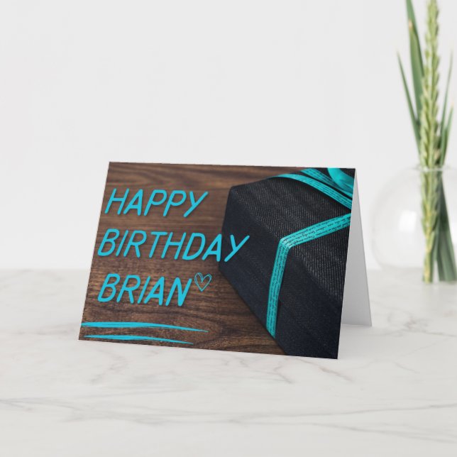 CARTE JOYEUX ANNIVERSAIRE BRIAN (Devant)