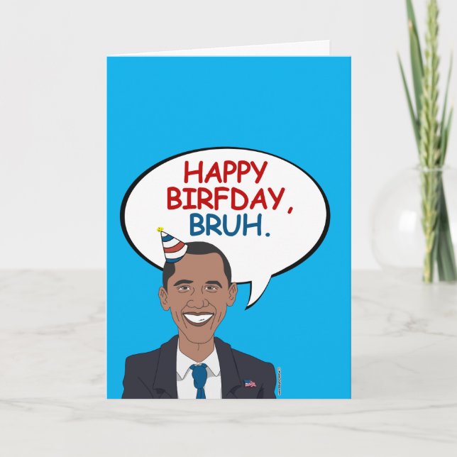 Carte Joyeux anniversaire, Bruh (Devant)