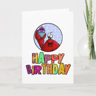 Carte Joyeux anniversaire - cancer