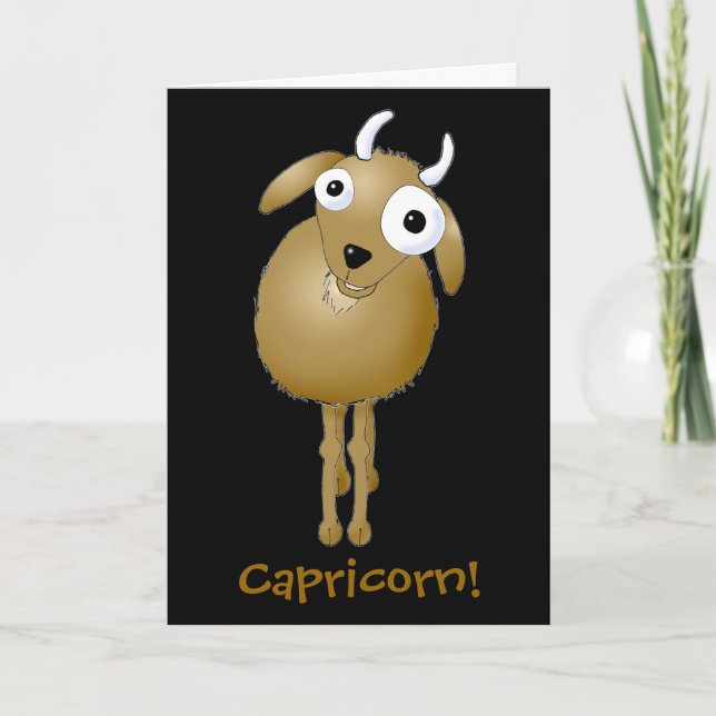 Carte Joyeux anniversaire, Capricorn ! (Devant)