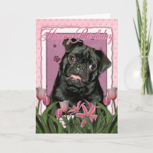 Carte Joyeux anniversaire - Carlin - Ruffy (Devant)