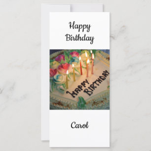Carte Joyeux Anniversaire Carol