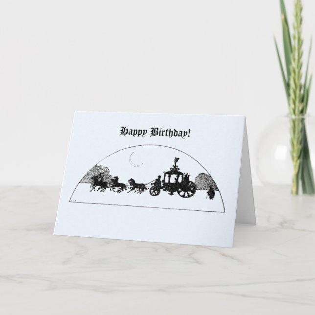 Carte Joyeux anniversaire Cendrillon (Devant)