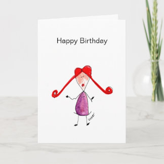 Carte Joyeux anniversaire. C'est tout ce que j'ai.