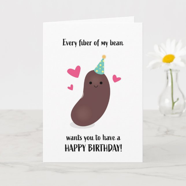 Carte Joyeux Anniversaire Chaque Fibre de Mon Pun de Poi (Petite plante)