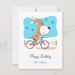 Carte Joyeux Anniversaire Chien Chien Chien Chien Puppy 