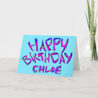 Carte Joyeux anniversaire - Chloe