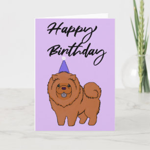 Carte Joyeux Anniversaire Chow Chow