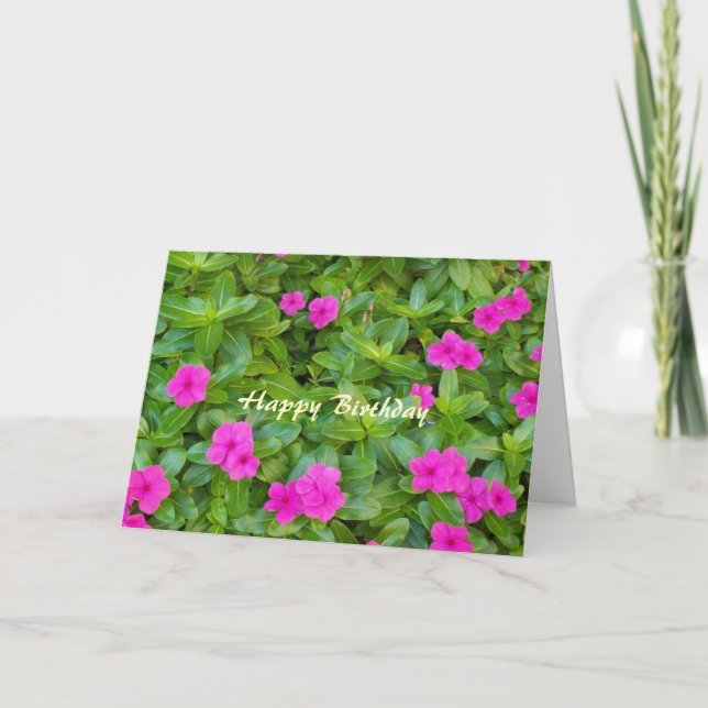 Carte Joyeux Anniversaire Christian Card Pinks (Devant)