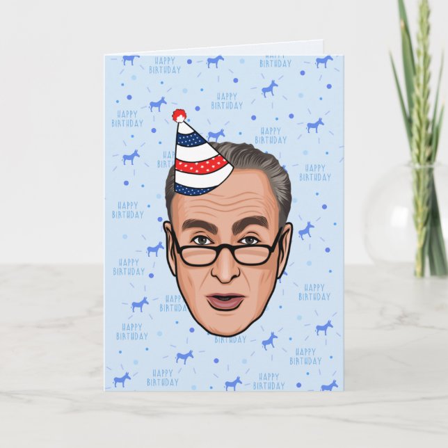 CARTE JOYEUX ANNIVERSAIRE CHUCK SCHUMER (Devant)