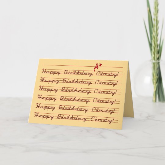 Carte Joyeux Anniversaire Cindy Vintage Zazzle Ca