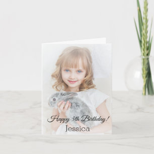 Carte joyeux anniversaire classique calligraphie