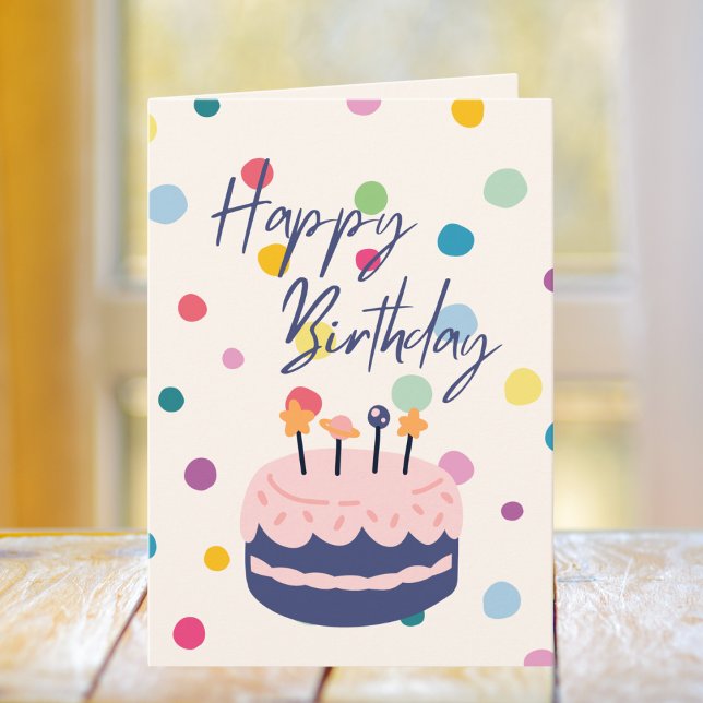 Carte Joyeux anniversaire coloré (Créateur téléchargé)