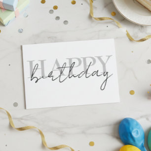 Carte Joyeux anniversaire coloré simple