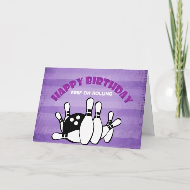Carte Joyeux Anniversaire Continuez À Rouler Le Thème De (Devant)