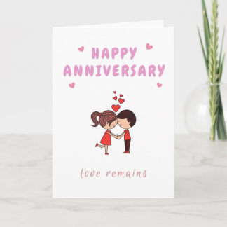 Carte Joyeux Anniversaire Couple Rouge