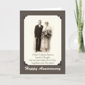 Carte Joyeux anniversaire, couple Vintage, Humour, Drôle