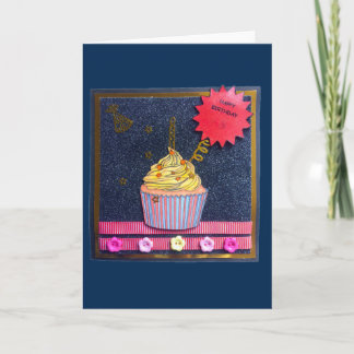 Carte Joyeux anniversaire, Cupcake