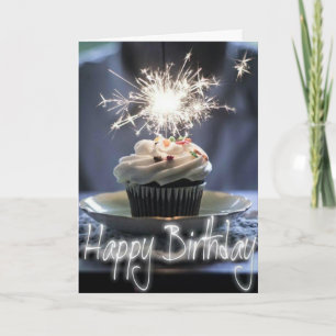 Carte Joyeux anniversaire - Cupcake