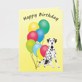 Carte Joyeux anniversaire dalmatien