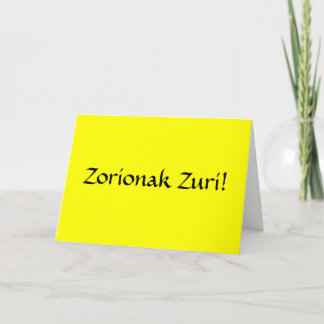 Carte Joyeux anniversaire dans le basque !