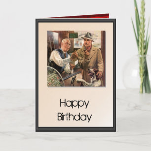 Carte Joyeux anniversaire - Dans le magasin de chasse et